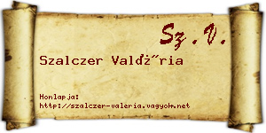 Szalczer Valéria névjegykártya
